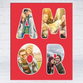 Lienzo personalizado AMOR