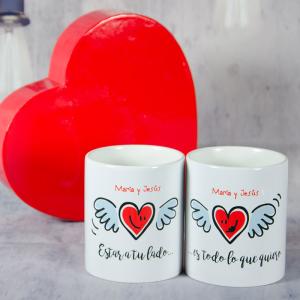 Pack de tazas personalizadas 'Estar a tu lado'