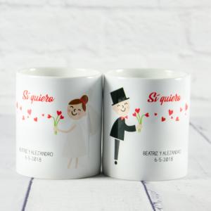 Tazas ¡Si quiero! personalizada