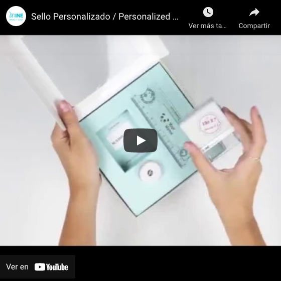 Vídeo Sello marcador de ropa personalizado