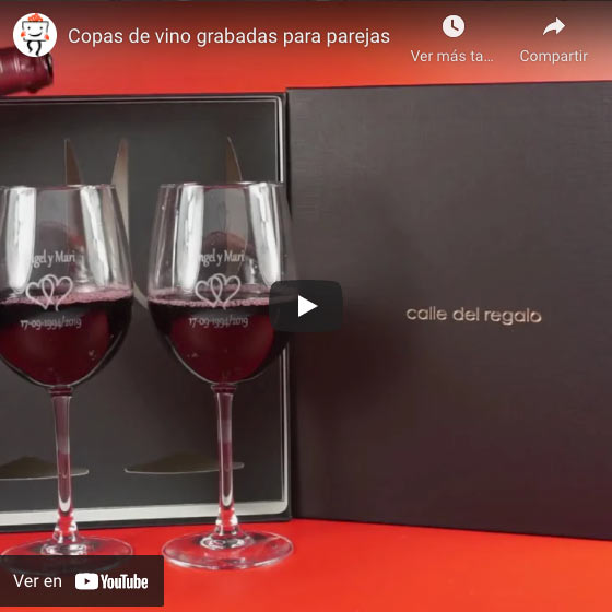 Vídeo Copas de vino para parejas