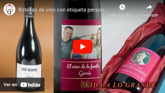 Vídeo Botella de vino especial Bodas de Oro