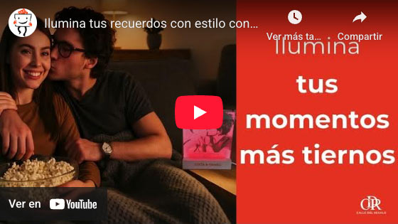 Vídeo Lámpara LED personalizada