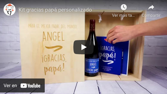 Vídeo Kit gracias papá personalizado
