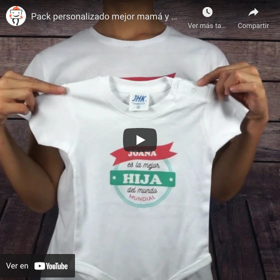 Vídeo Pack personalizado mejor mamá y mejor hijo/a