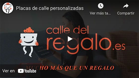 Vídeo Placa de calle personalizada para cumpleaños
