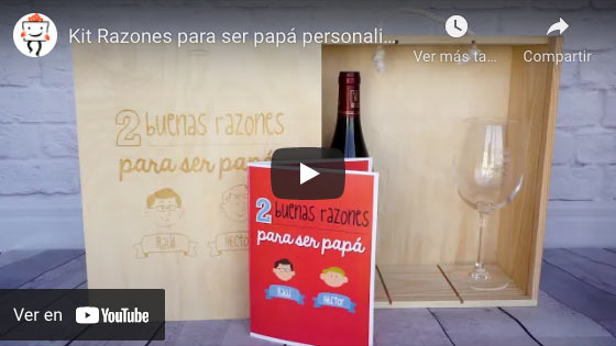 Vídeo Kit Razones para ser papá personalizado