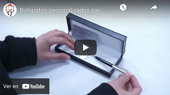 Vídeo Bolígrafo elegante grabado