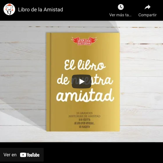 Vídeo Libro de nuestra amistad personalizado