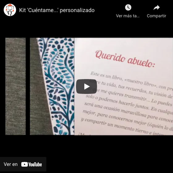 Vídeo Kit 'Cuéntame...' personalizado