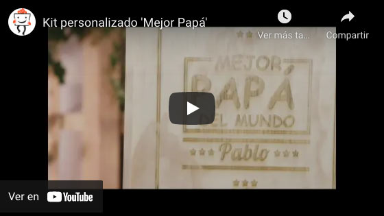 Vídeo Kit personalizado 'Mejor Papá'