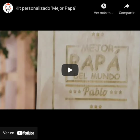 Vídeo Kit personalizado 'Mejor Papá'