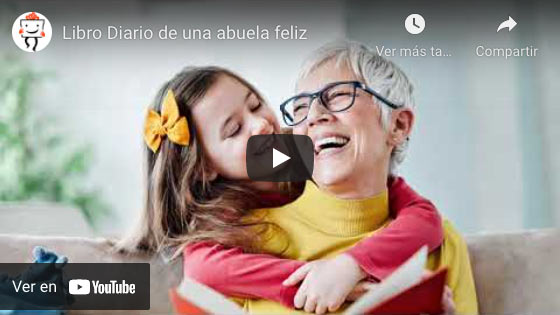 Vídeo Diario de una abuela feliz con tarjeta personalizada