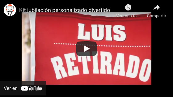Vídeo Kit jubilación personalizado divertido