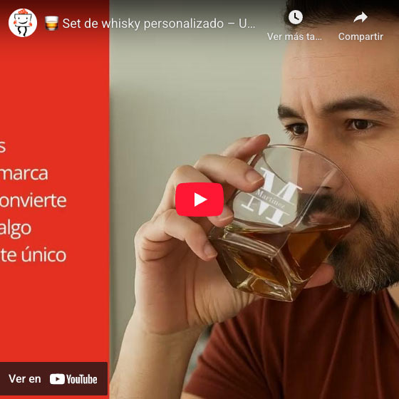 Vídeo Set whisky personalizado