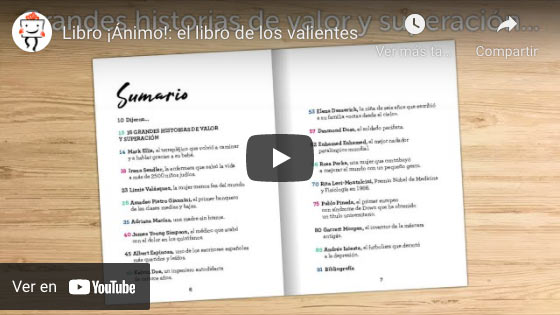 Vídeo Libro ¡Ánimo! con nombre grabado