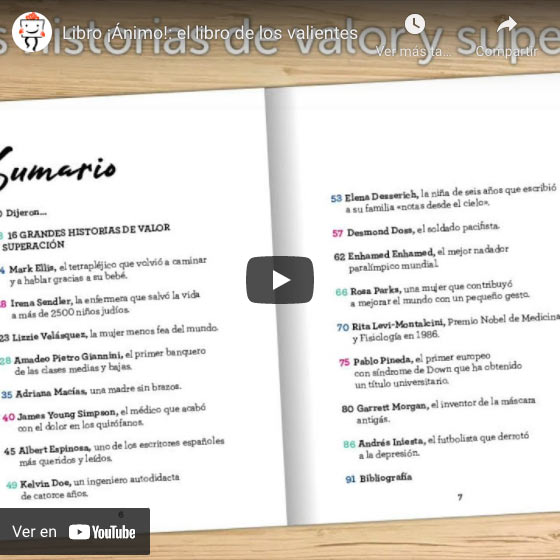 Vídeo ¡El libro de los valientes! personalizado con avatar