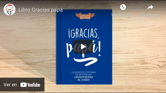 Vídeo Libro ¡Gracias, papá! con tarjeta personalizada