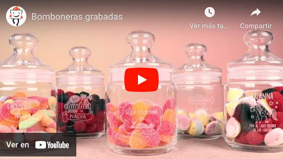 Vídeo Bombonera con monograma grabado
