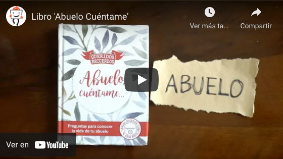 Vídeo Libro Abuelo cuéntame con tarjeta personalizada