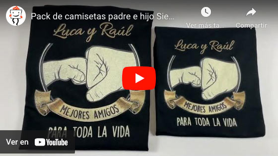 Vídeo Pack camisetas personalizadas Unidos
