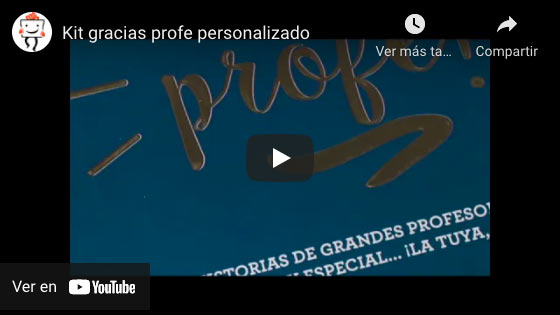 Vídeo Kit gracias profe personalizado