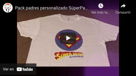 Vídeo Pack padres personalizado SúperPadre y SúperHijo