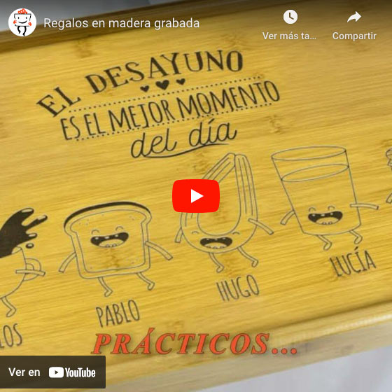 Vídeo Tabla de quesos personalizada Made with love