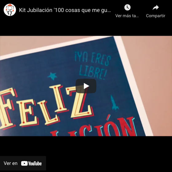 Vídeo Kit Jubilación '100 cosas que me gustaría hacer...'