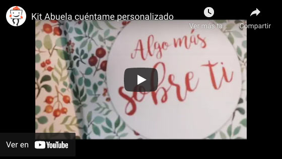 Vídeo Kit Abuela cuéntame personalizado