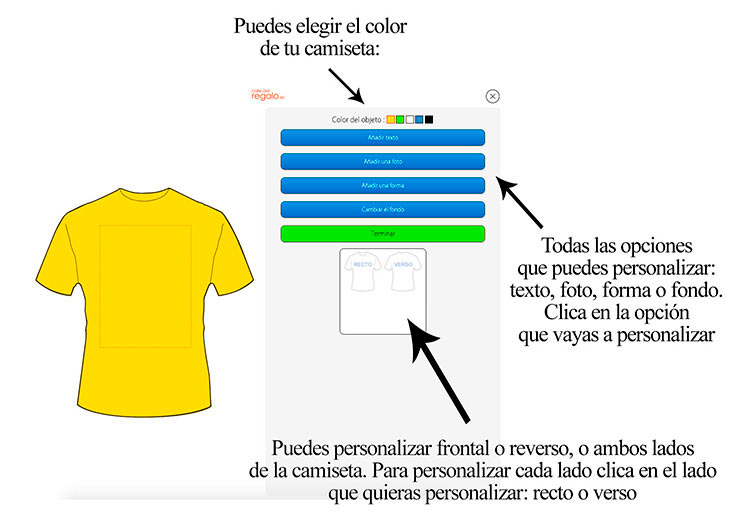 Paso 1: Personaliza tu regalo: Sube tu foto y previsualiza