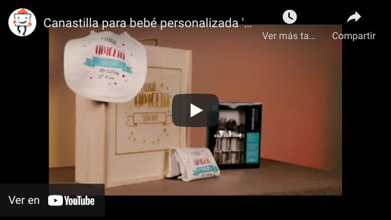 Vídeo Canastilla para bebé personalizada 'Y llegó...'