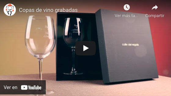 Vídeo Copas de vino grabadas