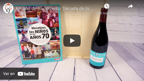 Vídeo Kit año de nacimiento 'Década de los 70'