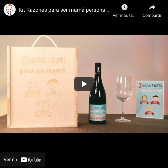 Vídeo Kit Razones para ser mamá personalizado