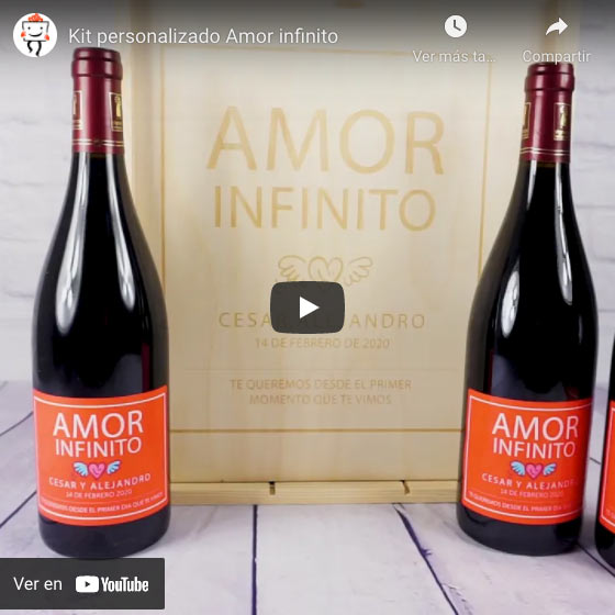 Vídeo Kit personalizado Amor infinito