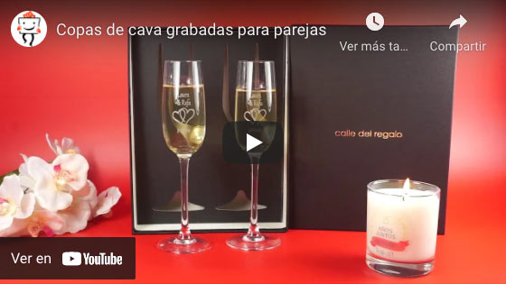 Vídeo Copas de cava para parejas