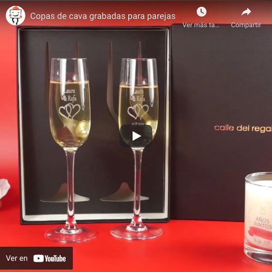 Vídeo Copas de cava para parejas