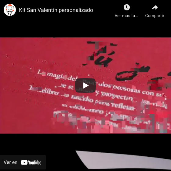 Vídeo Kit San Valentín personalizado