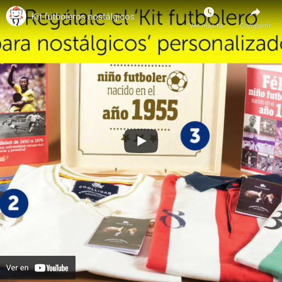 Vídeo Kit futbolero para nostálgico: camiseta antigua y libro de fútbol