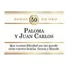 Etiqueta bodas de oro