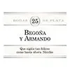 Etiqueta bodas de plata
