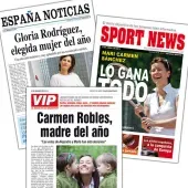Falsa portada de peri&oacute;dico para ella