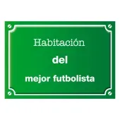 Placa de calle infantil personalizada