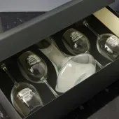 Estuche para el decantador con 4 copas