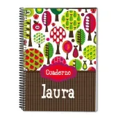Cuaderno arboles personalizado