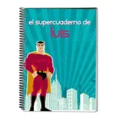 Cuaderno Superh&eacute;roe personalizado