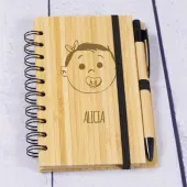 Bloc de notas grabado 'Familia Molona'