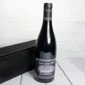 Botella de vino BIO con etiqueta Gran Reserva