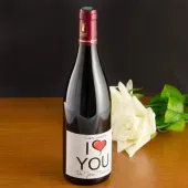 Botella de vino "Coraz&oacute;n"